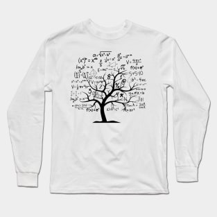 funny Math Tree.Where Geometry Meets Nature Long Sleeve T-Shirt